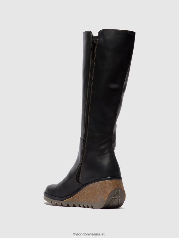 Stiefel mit Reißverschluss nary328 Frauen Fly London ZV2XXB287 Schwarz