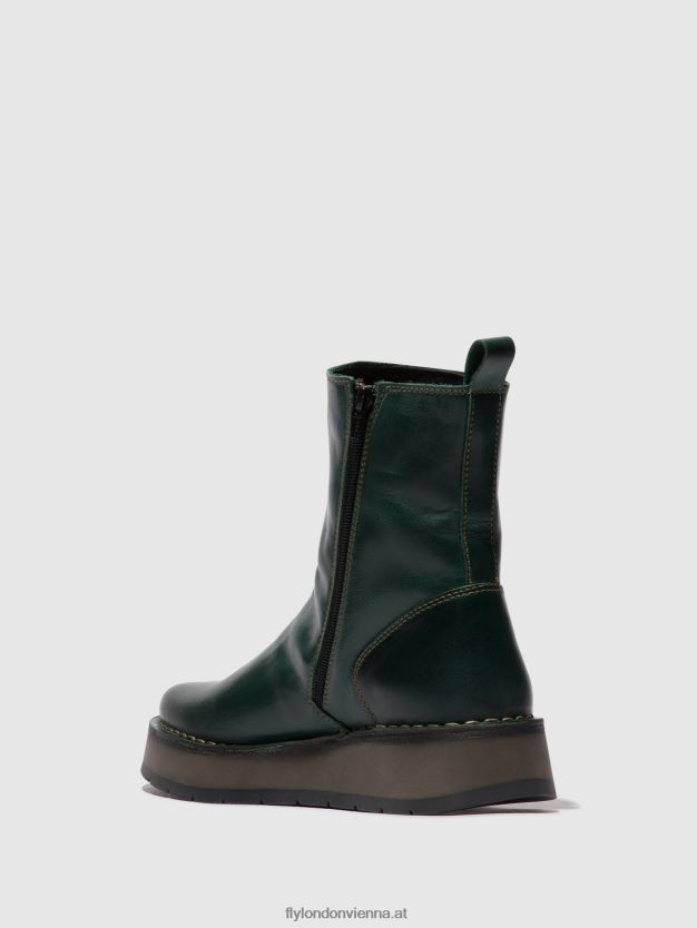 Stiefel mit Reißverschluss reno053 Frauen Fly London ZV2XXB292 Benzin