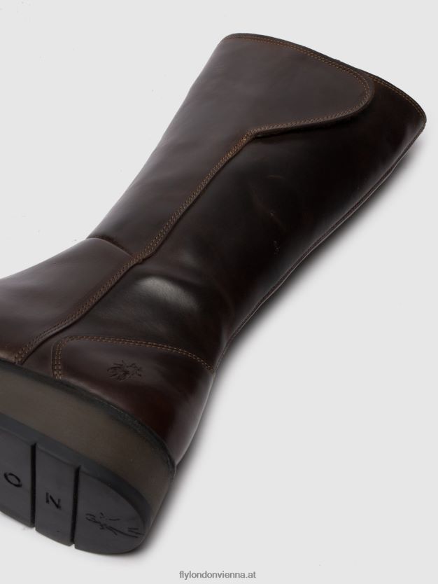 Stiefel mit Reißverschluss rhea042 Frauen Fly London ZV2XXB341 Teppich dk. braun