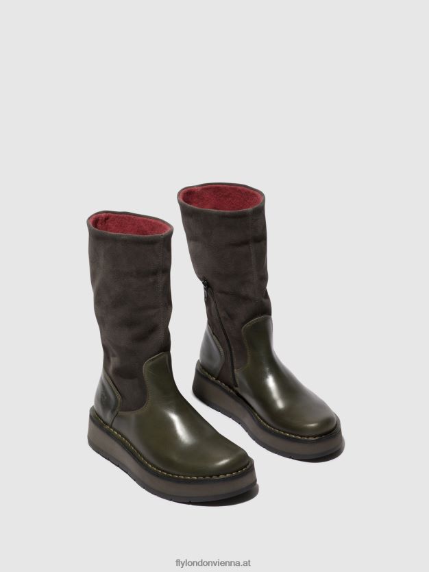 Stiefel mit Reißverschluss rula083 Frauen Fly London ZV2XXB298 Diesel (rosa)