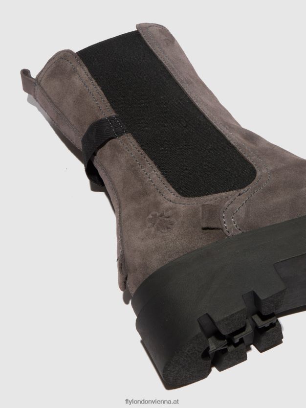 Chelsea-Stiefel judy819 Frauen Fly London ZV2XXB333 Wildleder grau