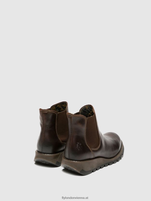 Chelsea-Stiefeletten Frauen Fly London ZV2XXB272 Salbe dunkelbraun