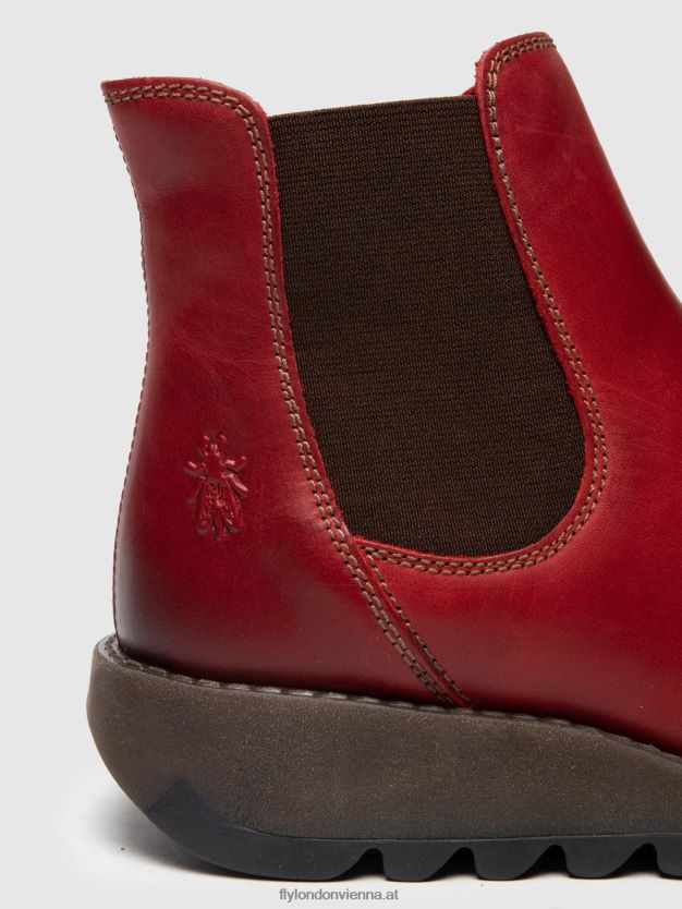 Chelsea-Stiefeletten Frauen Fly London ZV2XXB275 salv rot