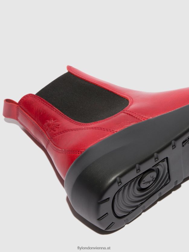 Chelsea-Stiefeletten bety502 Frauen Fly London ZV2XXB230 Teppich rot