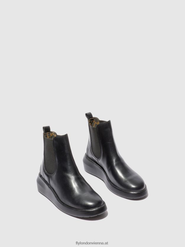 Chelsea-Stiefeletten bety502 Frauen Fly London ZV2XXB232 Teppich schwarz