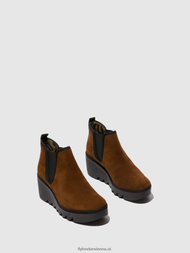 Chelsea-Stiefeletten byne349 Frauen Fly London ZV2XXB229 Ölsuede-Kamel