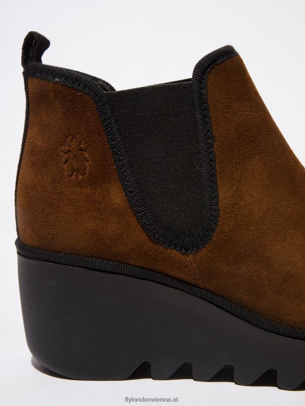 Chelsea-Stiefeletten byne349 Frauen Fly London ZV2XXB229 Ölsuede-Kamel