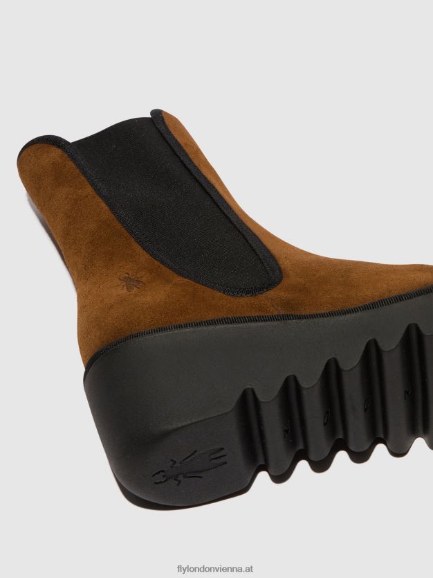 Chelsea-Stiefeletten byro395 Frauen Fly London ZV2XXB146 Kamel