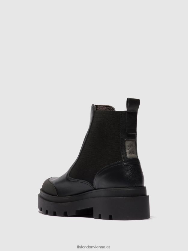 Chelsea-Stiefeletten jeba879 Frauen Fly London ZV2XXB141 Schwarz