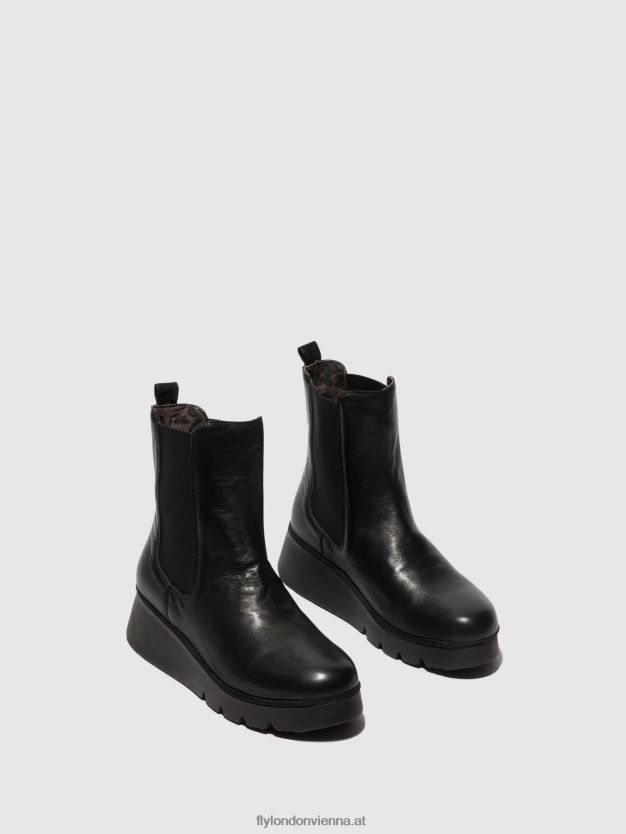 Chelsea-Stiefeletten paty405 Frauen Fly London ZV2XXB9 Schwarz