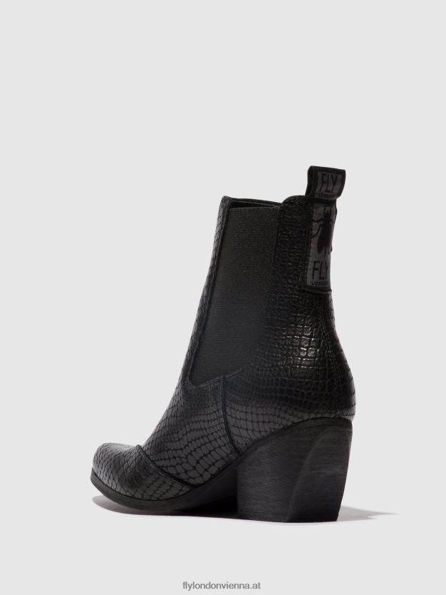 Chelsea-Stiefeletten torm911 Frauen Fly London ZV2XXB122 Schwarz