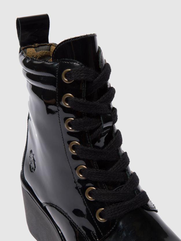 Schnürstiefeletten biaz329 Frauen Fly London ZV2XXB210 Atlantis schwarz