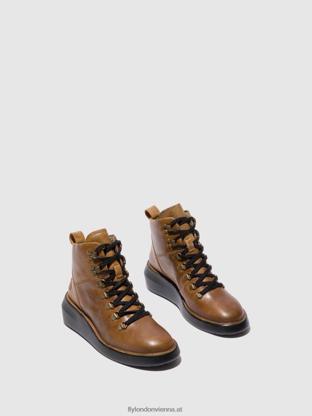 Schnürstiefeletten bika501 Frauen Fly London ZV2XXB206 Teppich Kamel