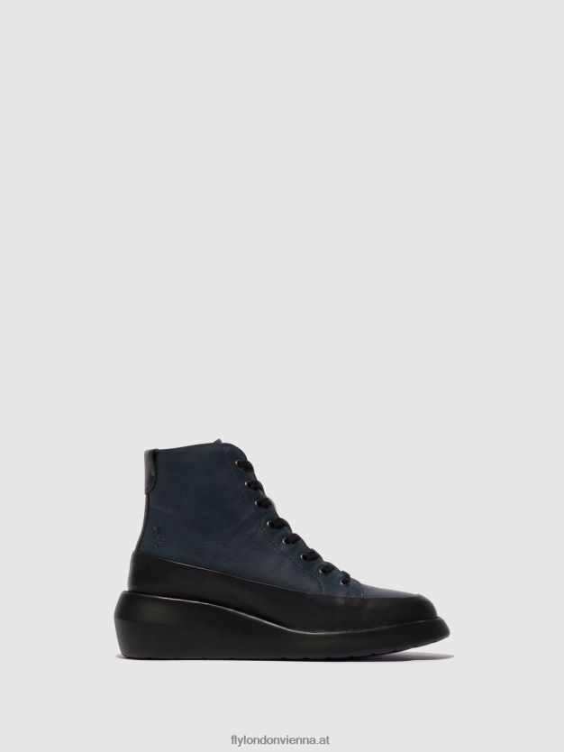 Schnürstiefeletten boze515 Frauen Fly London ZV2XXB106 schwarz/marine