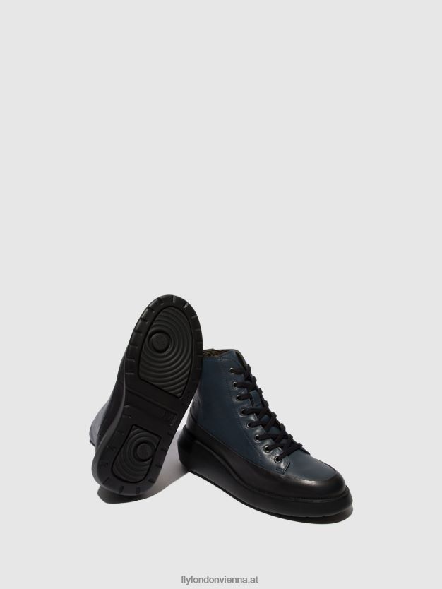 Schnürstiefeletten boze515 Frauen Fly London ZV2XXB106 schwarz/marine