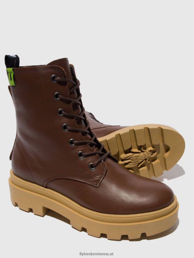 Schnürstiefeletten jacy881 Frauen Fly London ZV2XXB163 Nausica-Schokolade