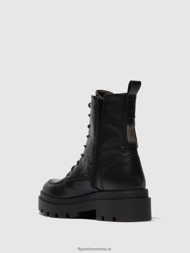 Schnürstiefeletten jaye878 Frauen Fly London ZV2XXB104 Schwarz