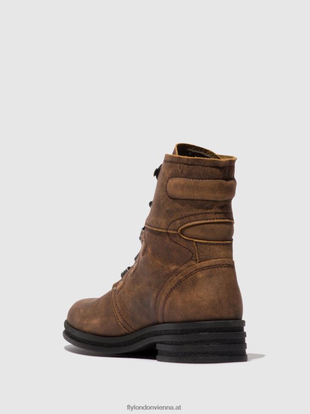 Schnürstiefeletten knot792 Frauen Fly London ZV2XXB98 braun