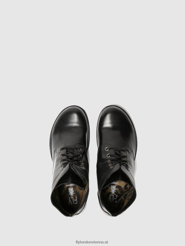 Schnürstiefeletten mesu780 Frauen Fly London ZV2XXB268 Schwarz