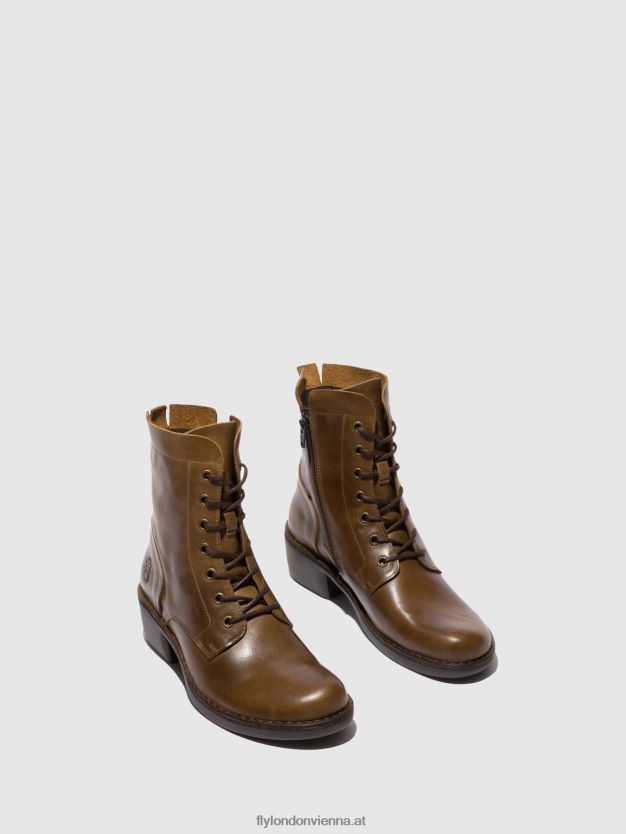 Schnürstiefeletten milu044 Frauen Fly London ZV2XXB194 Teppich Kamel