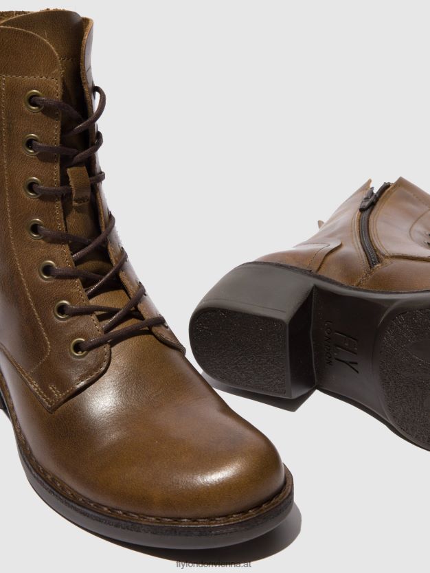 Schnürstiefeletten milu044 Frauen Fly London ZV2XXB194 Teppich Kamel