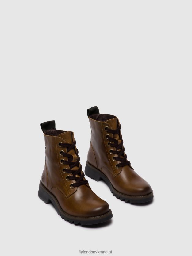Schnürstiefeletten ragi539 Frauen Fly London ZV2XXB251 Teppich Kamel