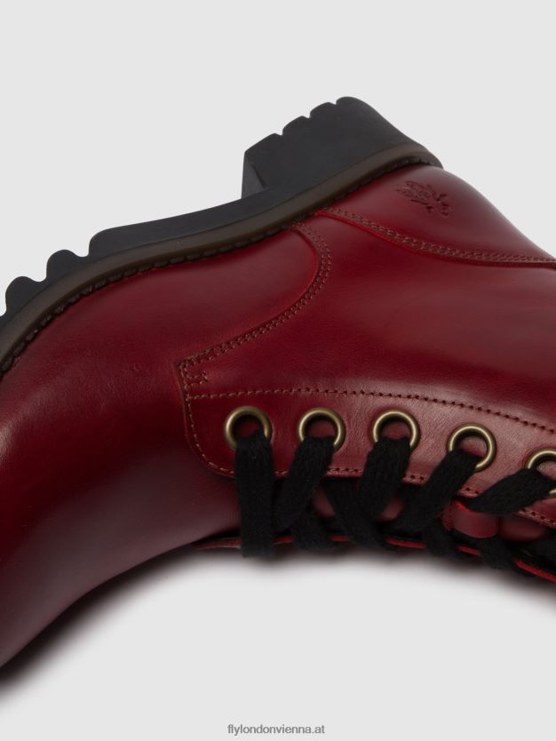 Schnürstiefeletten ragi539 Frauen Fly London ZV2XXB284 Rot