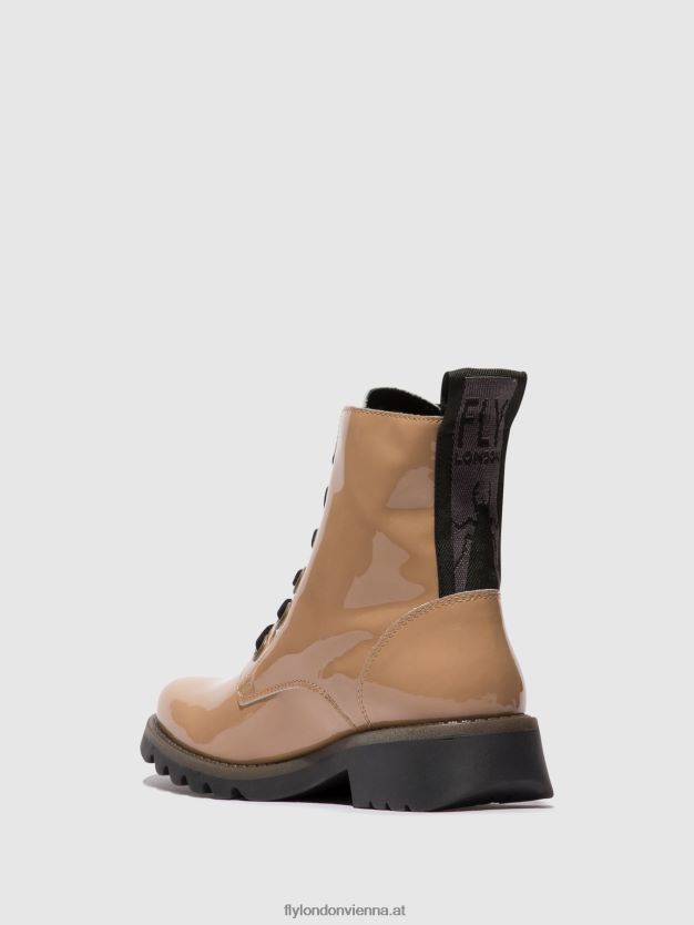 Schnürstiefeletten ragi539 Frauen Fly London ZV2XXB95 Capuccino (schwarze Sohle)
