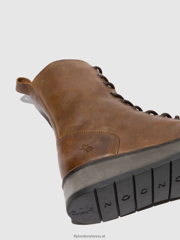 Schnürstiefeletten rami043 Frauen Fly London ZV2XXB244 Teppich Kamel