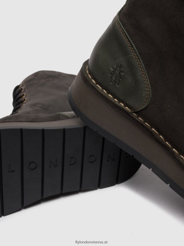 Schnürstiefeletten rami043 Frauen Fly London ZV2XXB247 Ölsuede/Teppich-Diesel