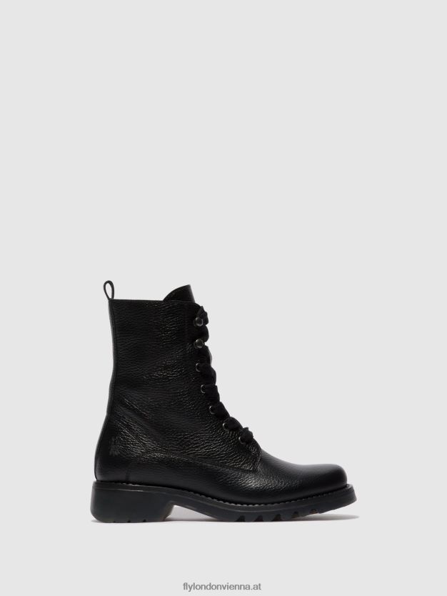 Schnürstiefeletten reid893 Frauen Fly London ZV2XXB91 Schwarz