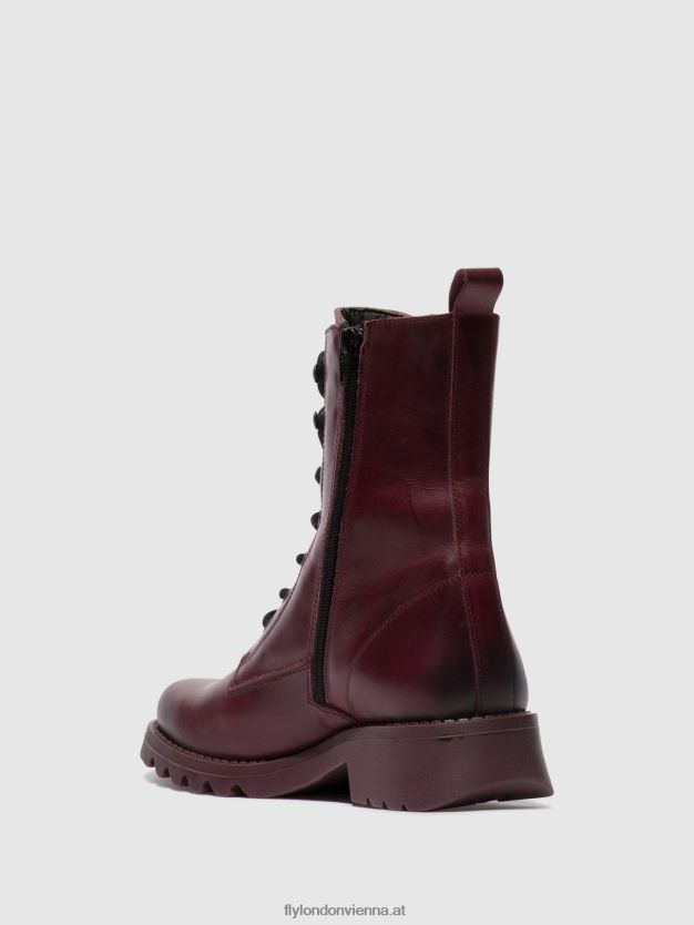 Schnürstiefeletten reid893 Frauen Fly London ZV2XXB93 lila (lila Sohle)