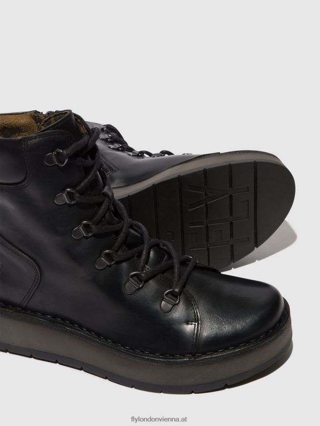 Schnürstiefeletten roxy094 Frauen Fly London ZV2XXB87 Schwarz