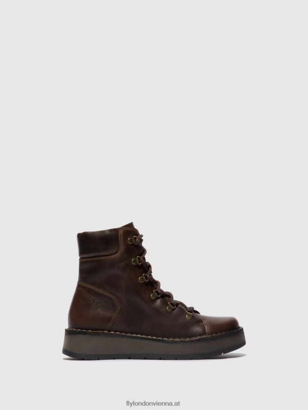 Schnürstiefeletten roxy094 Frauen Fly London ZV2XXB88 dk. braun