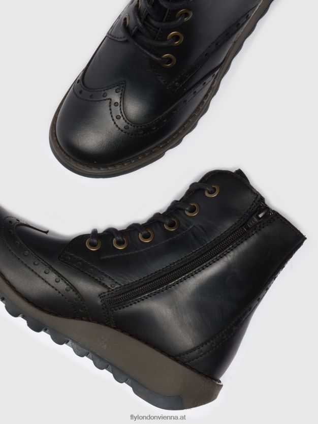 Schnürstiefeletten sarl069 Frauen Fly London ZV2XXB254 Schwarz