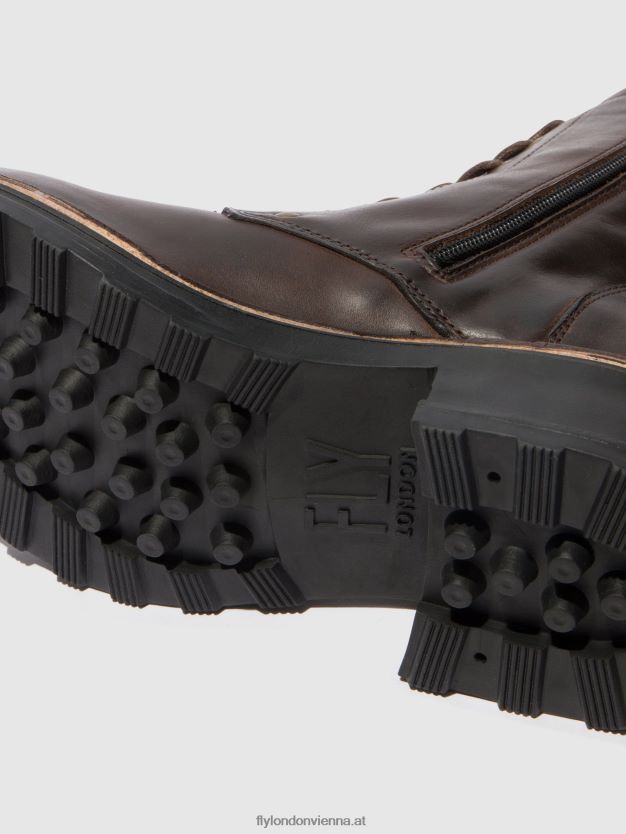 Schnürstiefeletten thor035 Frauen Fly London ZV2XXB245 Teppich dk. braun