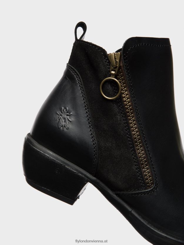 Stiefeletten mit Reißverschluss Frauen Fly London ZV2XXB15 Meli schwarz
