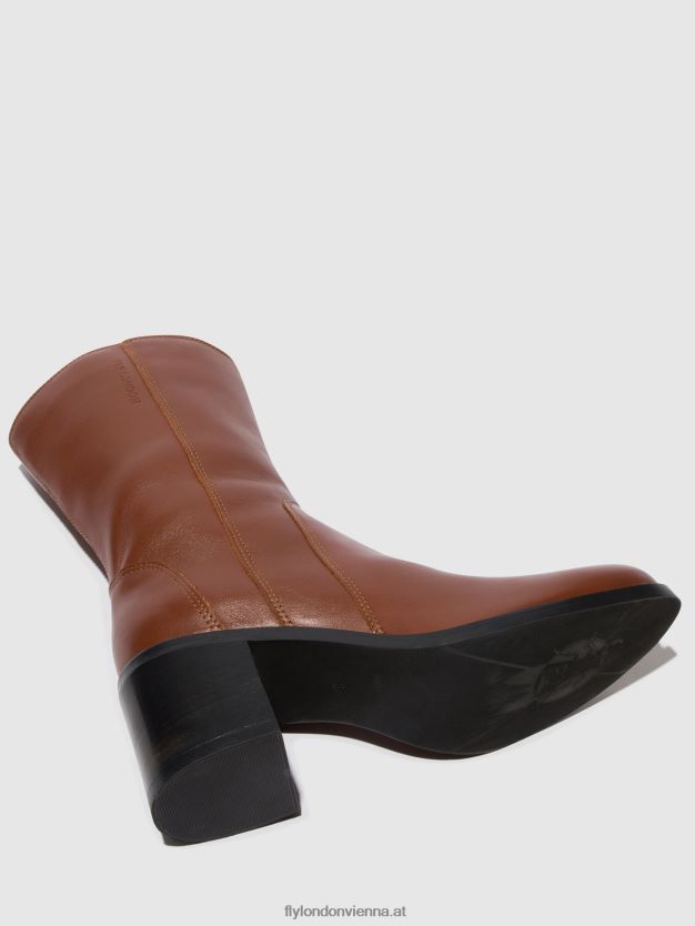 Stiefeletten mit Reißverschluss asta914 Frauen Fly London ZV2XXB74 Cognac