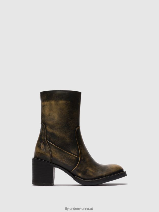 Stiefeletten mit Reißverschluss becy097 Frauen Fly London ZV2XXB67 Olive