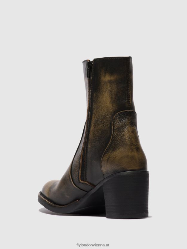 Stiefeletten mit Reißverschluss becy097 Frauen Fly London ZV2XXB67 Olive