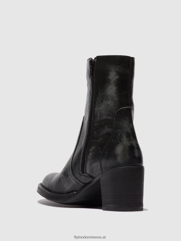 Stiefeletten mit Reißverschluss becy097 Frauen Fly London ZV2XXB69 Anthrazit