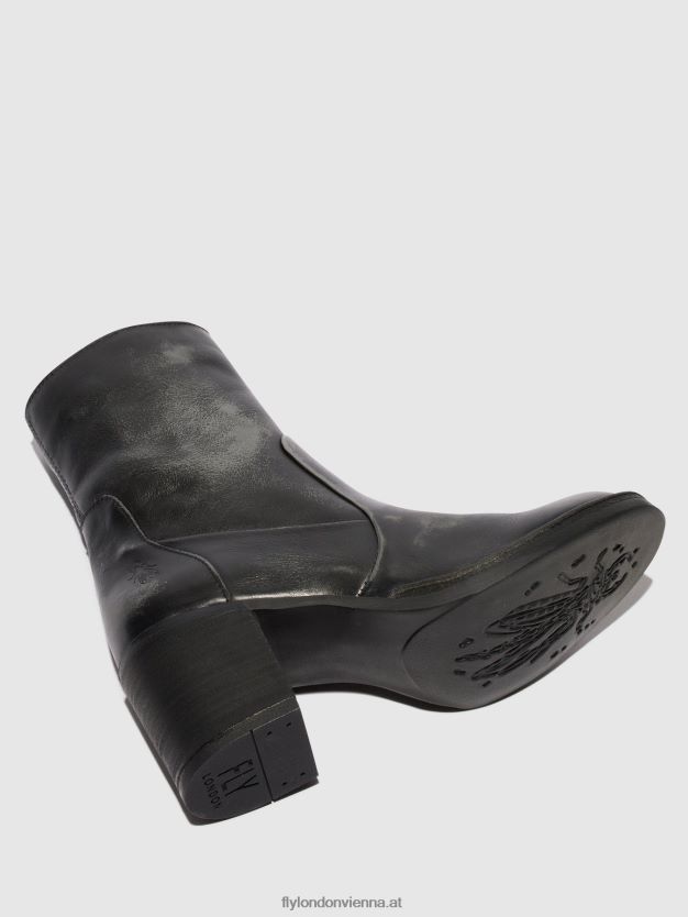 Stiefeletten mit Reißverschluss becy097 Frauen Fly London ZV2XXB69 Anthrazit