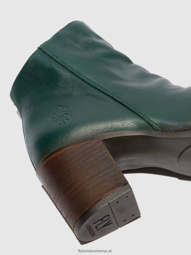 Stiefeletten mit Reißverschluss bell061 Frauen Fly London ZV2XXB186 Verona grüner Wald