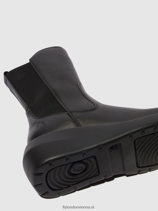 Stiefeletten mit Reißverschluss brin516 Frauen Fly London ZV2XXB63 Schwarz