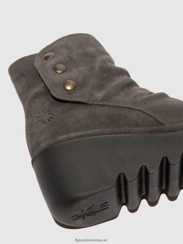 Stiefeletten mit Reißverschluss brom344 Frauen Fly London ZV2XXB183 Öl-Wildleder-Diesel