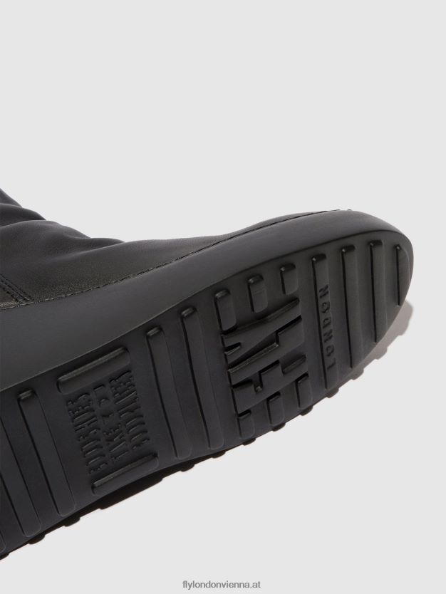 Stiefeletten mit Reißverschluss dabe461 Frauen Fly London ZV2XXB58 schwarz (schwarze Sohle)