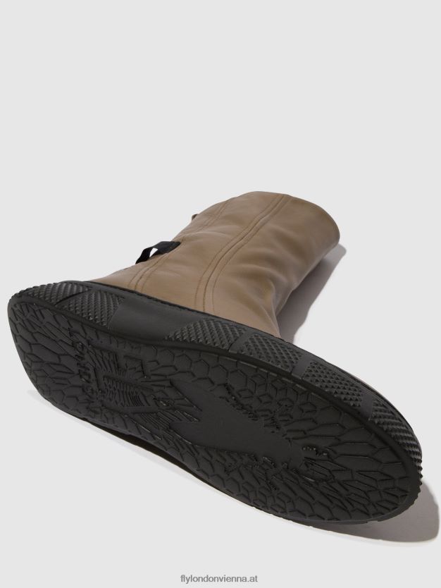 Stiefeletten mit Reißverschluss esen485 Frauen Fly London ZV2XXB60 taupe (schwarze Sohle)