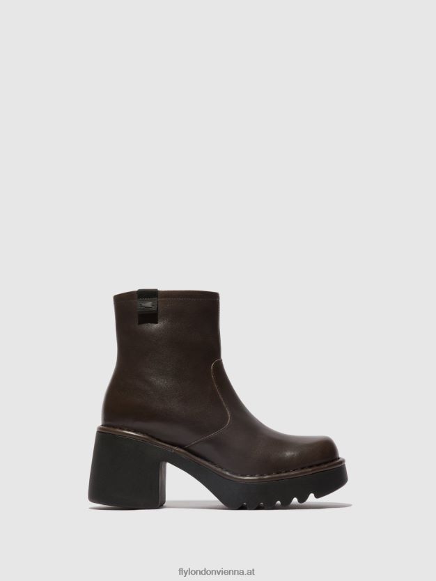 Stiefeletten mit Reißverschluss moge250 Frauen Fly London ZV2XXB52 dk.taupe