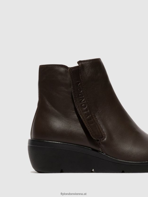 Stiefeletten mit Reißverschluss nula550 Frauen Fly London ZV2XXB49 braun