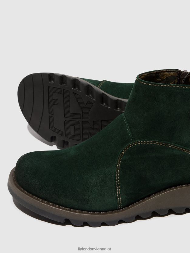 Stiefeletten mit Reißverschluss sely918 Frauen Fly London ZV2XXB22 Waldgrün/Diesel